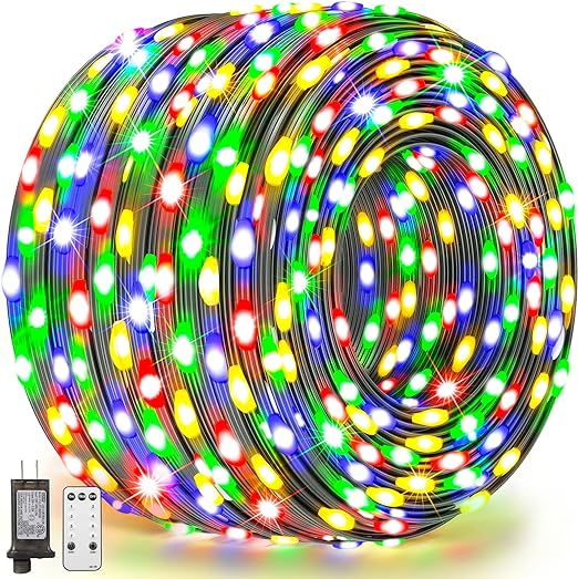 GUSODOR Outdoor Lights Strings 330FT 800 LED Waterproof Christmas Lights Fairy Lights Wedding Lights Decorations Christmas Tree Yard Home Xmas(Multicolor)